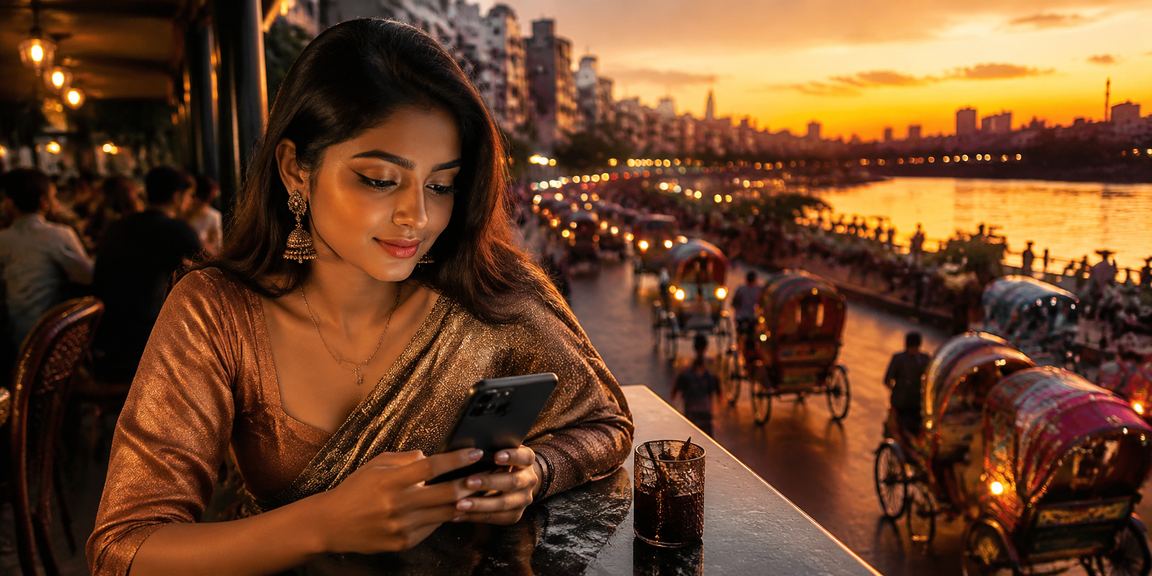 ঢাকায় রিকশার পাশে মোবাইলে সুচিন্তিতভাবে জমা দিচ্ছেন — দায়িত্বশীল বাজেট ব্যবস্থাপনা
