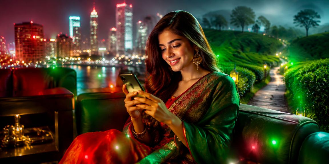 ঢাকায় লাল-সবুজ থিমে নতুন রেজিস্ট্রেশন বোনাস উপভোগ করছেন মডেল